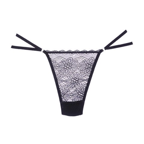 Allure Stringi Lace Mesh uniwersalne - koronkowa siateczka, czarne Allure Stringi Lace Mesh uniwersalne - koronkowa siateczka, czarne