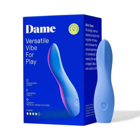 Dame - Wibrator - ładowany USB - wewnętrzny - zewnętrzny Dip 2 Dame - Wibrator - ładowany USB - wewnętrzny - zewnętrzny Dip 2