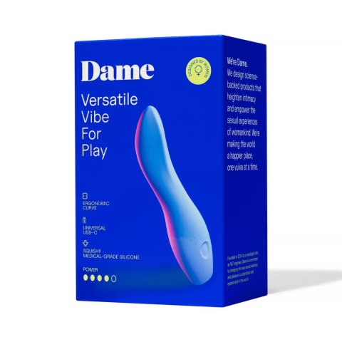 Dame - Wibrator - ładowany USB - wewnętrzny - zewnętrzny Dip 2 Dame - Wibrator - ładowany USB - wewnętrzny - zewnętrzny Dip 2
