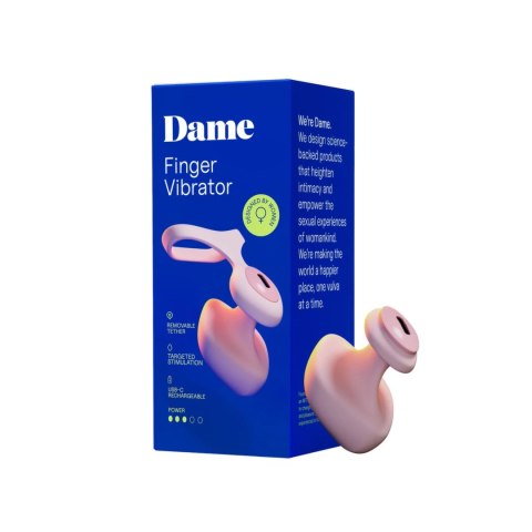 Dame - Wibrator na palec - ładowany USB - Fin 2.0 Dame - Wibrator na palec - ładowany USB - Fin 2.0