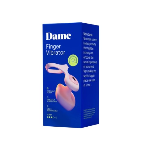 Dame - Wibrator na palec - ładowany USB - Fin 2.0 Dame - Wibrator na palec - ładowany USB - Fin 2.0