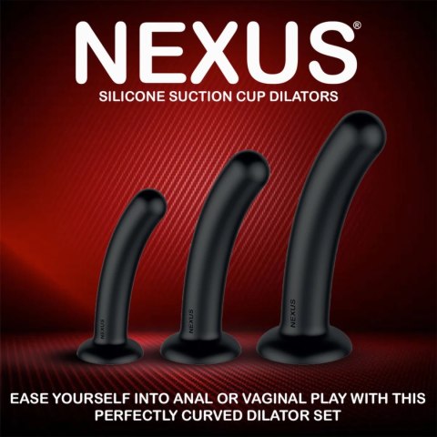 Nexus - Zestaw trzech silikonowych dildo S,M,L Nexus - Zestaw trzech silikonowych dildo S,M,L