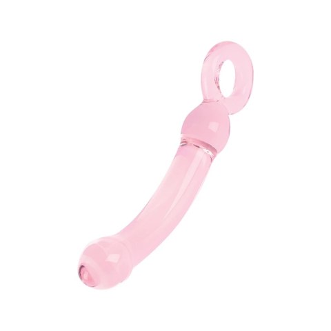 NobĂź - Dildo - szklane - wygięte -z kółkiem NobĂź - Dildo - szklane - wygięte -z kółkiem