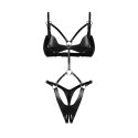 Obsessive - Komplet stringów z biustonoszem łączony s/m/l