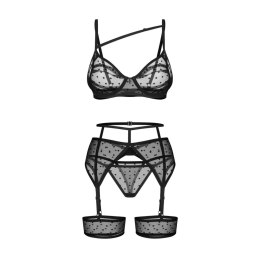Obsessive - Zestaw Nuites pas + stringi + biustonosz s/m