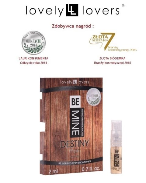 Lovely Lovers - Kieszonkowe Męskie Perfumy Z Feromonami Zapachowymi (I-L-Molecules Formula) 2ml Lovely Lovers - Kieszonkowe Męskie Perfumy Z Feromonami Zapachowymi (I-L-Molecules Formula) 2ml