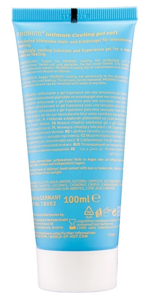 PRORINO - Chłodzący Krem Intymny Cooling Gel Soft 100ml PRORINO - Chłodzący Krem Intymny Cooling Gel Soft 100ml