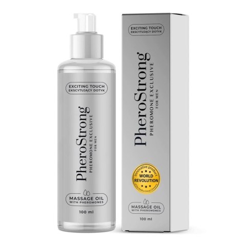 Pherostrong Exclusive For Men Massage Oil - Do Masażu Mężczyzn Z Feromonami Podniecającymi Kobiety 100 ML Pherostrong Exclusive For Men Massage Oil - Do Masażu Mężczyzn Z Feromonami Podniecającymi Kobiety 100 ML
