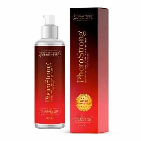 Pherostrong Limited Edition For Women Massage Oil - Do Masażu Kobiet Z Feromonami Podniecającymi Mężczyzn 100 ML Pherostrong Limited Edition For Women Massage Oil - Do Masażu Kobiet Z Feromonami Podniecającymi Mężczyzn 100 ML