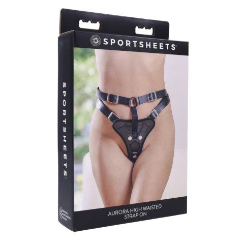Sportsheets - Seksowne Strap-On Regulowane Na Paseczkach Czarne Sportsheets - Seksowne Strap-On Regulowane Na Paseczkach Czarne