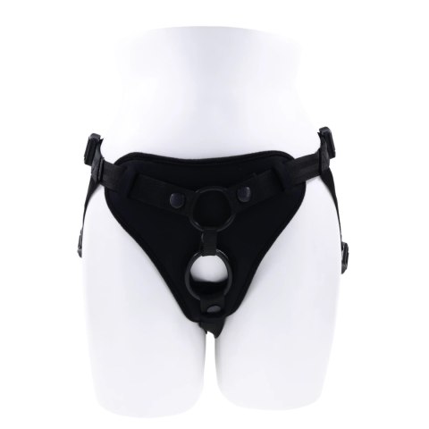 Sportsheets - Uprząż Strap-On Podwójna Na Dwa Dilda Czarna Sportsheets - Uprząż Strap-On Podwójna Na Dwa Dilda Czarna