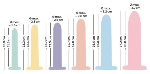 You2Toys - 6-Częściowy Zestaw Treningowy Dildo Six in A Row Training Set You2Toys - 6-Częściowy Zestaw Treningowy Dildo Six in A Row Training Set