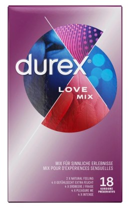 Durex Love Mix Pack - 18 Prezerwatyw Durex W 5 Różnych Smakach