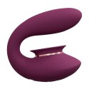 Innovation by Shots- Twitch 3 Wibrator z możliwością ładowania i ssania - Burgund
