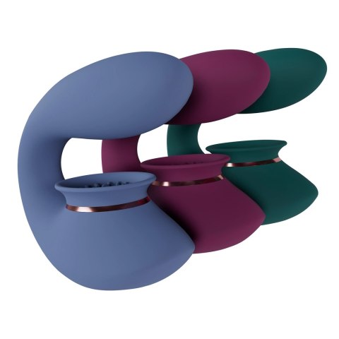 Innovation by Shots- Twitch 3 Wibrator z możliwością ładowania i ssania - Forest Green Innovation by Shots- Twitch 3 Wibrator z możliwością ładowania i ssania - Forest Green