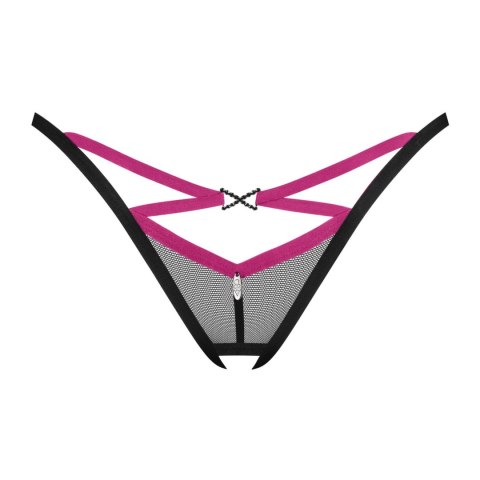 Obsessive - Seksowne Stringi Novenes Bez Krocza Z Wisiorkiem XL/2XL Obsessive - Seksowne Stringi Novenes Bez Krocza Z Wisiorkiem XL/2XL