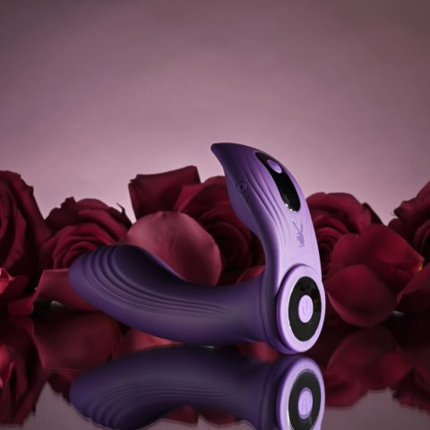 Playboy Pleasure - Wibrator 3w1 Dla Par Mix & Match Fioletowy Playboy Pleasure - Wibrator 3w1 Dla Par Mix & Match Fioletowy