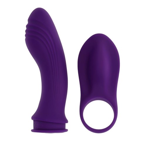 Playboy Pleasure - Wibrator 3w1 Dla Par Mix & Match Fioletowy Playboy Pleasure - Wibrator 3w1 Dla Par Mix & Match Fioletowy