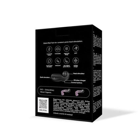 SVibe - Silikonowy Masturbator Automatyczny EVO Czarny SVibe - Silikonowy Masturbator Automatyczny EVO Czarny