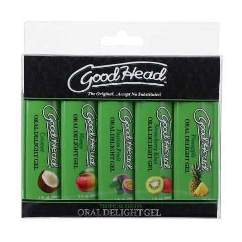 Doc Johnson GoodHead Zestaw Żeli Smakowych 5x29ml do ust Doc Johnson GoodHead Zestaw Żeli Smakowych 5x29ml do ust