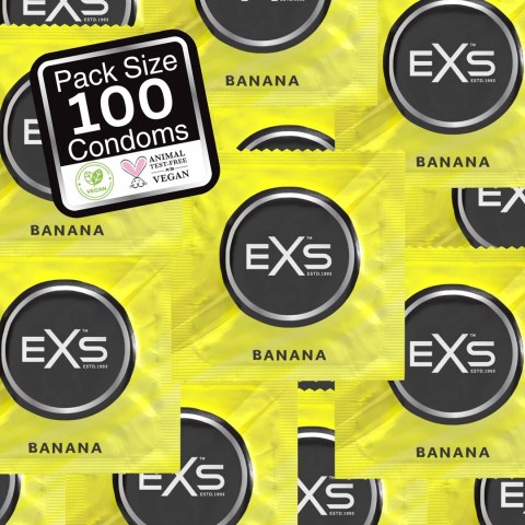 Prezerwatywy Bananowe 100 szt EXS Prezerwatywy Bananowe 100 szt EXS