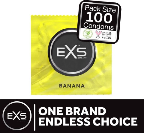 Prezerwatywy Bananowe 100 szt EXS Prezerwatywy Bananowe 100 szt EXS