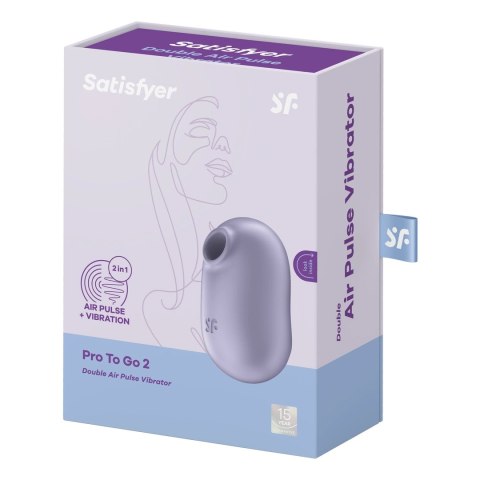 Satisfyer - Wibrator z podwójnym pulsowaniem powietrza Pro to Go 2 Satisfyer - Wibrator z podwójnym pulsowaniem powietrza Pro to Go 2