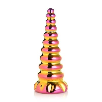 Tęczowe szklane dildo XR Brands Tęczowe szklane dildo XR Brands
