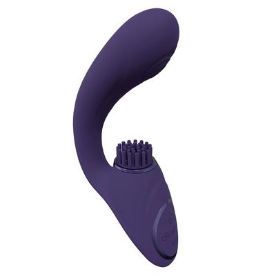 Vive - Wibrator G-Spot z potrójnym silnikiem, falą pulsacyjną i wibrującym włosiem Vive - Wibrator G-Spot z potrójnym silnikiem, falą pulsacyjną i wibrującym włosiem