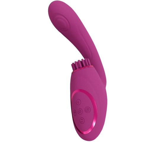 Vive - Wibrator G-Spot z potrójnym silnikiem, falą pulsacyjną i wibrującym włosiem Vive - Wibrator G-Spot z potrójnym silnikiem, falą pulsacyjną i wibrującym włosiem