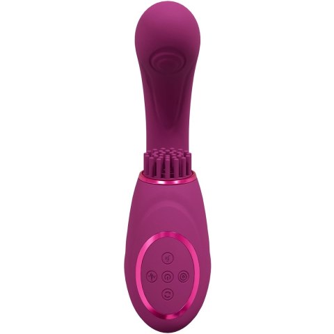 Vive - Wibrator G-Spot z potrójnym silnikiem, falą pulsacyjną i wibrującym włosiem Vive - Wibrator G-Spot z potrójnym silnikiem, falą pulsacyjną i wibrującym włosiem