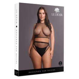 Le desir - Dwuczęściowy zestaw z siateczki XL - 4XL