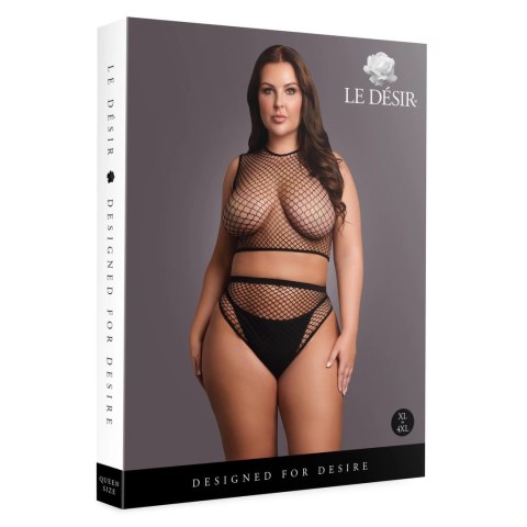 Le desir - Dwuczęściowy zestaw z siateczki XL - 4XL Le desir - Dwuczęściowy zestaw z siateczki XL - 4XL