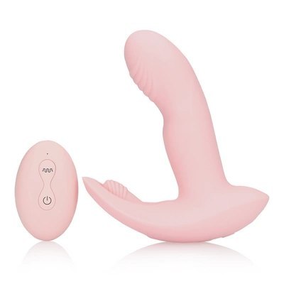 Loveline - Wibrator do stymulacji łechtaczki z pilotem - Cherry Chiffon Loveline - Wibrator do stymulacji łechtaczki z pilotem - Cherry Chiffon