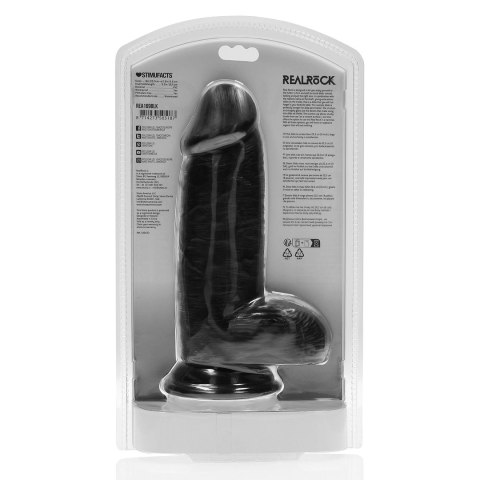 RealRock - Extra cienkie realistyczne dildo z jądrami 20,3 cm RealRock - Extra cienkie realistyczne dildo z jądrami 20,3 cm
