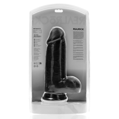 RealRock - Extra cienkie realistyczne dildo z jądrami 23 cm RealRock - Extra cienkie realistyczne dildo z jądrami 23 cm