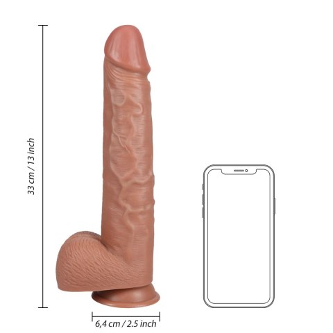 RealRock - Extra duże realistyczne dildo z jądrami 33 cm RealRock - Extra duże realistyczne dildo z jądrami 33 cm