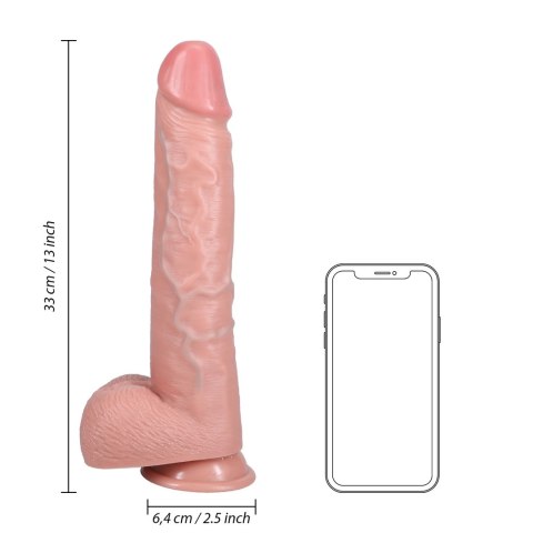 RealRock - Extra duże realistyczne dildo z jądrami 33 cm RealRock - Extra duże realistyczne dildo z jądrami 33 cm