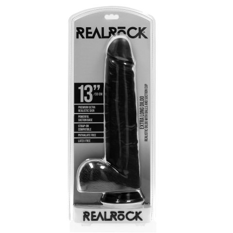 RealRock - Extra duże realistyczne dildo z jądrami 33 cm RealRock - Extra duże realistyczne dildo z jądrami 33 cm