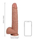 RealRock - Extra duże realistyczne dildo z jądrami 35,5 cm