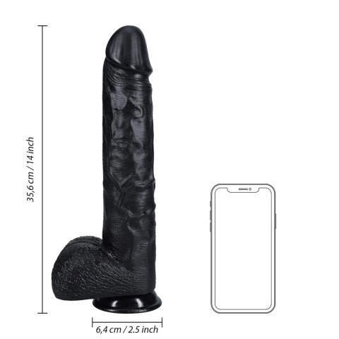 RealRock - Extra duże realistyczne dildo z jądrami 35,5 cm RealRock - Extra duże realistyczne dildo z jądrami 35,5 cm