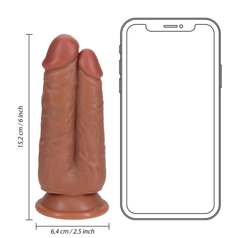 RealRock - Podwójne dildo 15,2 cm RealRock - Podwójne dildo 15,2 cm