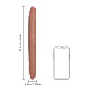 RealRock - Realistyczne dildo - dwustronne 35,6 cm