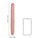 RealRock - Realistyczne dildo - dwustronne 35,6 cm