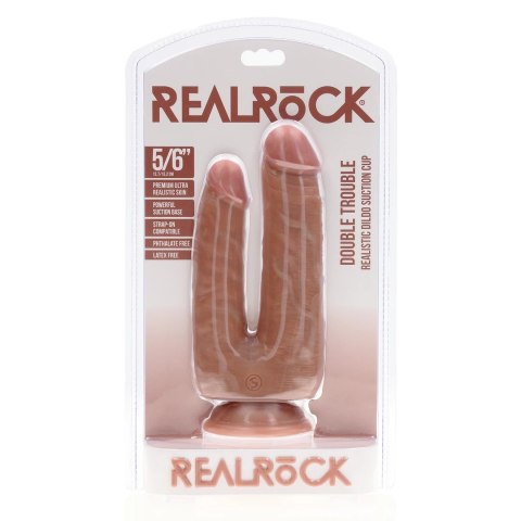 RealRock - Realistyczne podwójne dildo 15,2 cm RealRock - Realistyczne podwójne dildo 15,2 cm