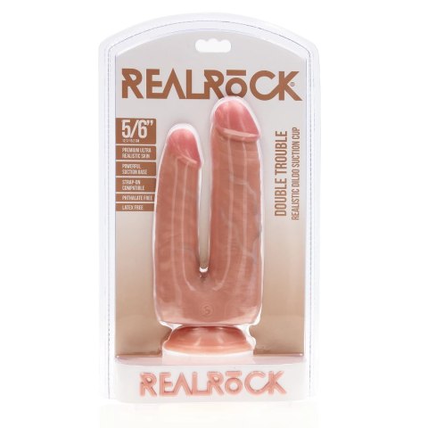 RealRock - Realistyczne podwójne dildo 15,2 cm RealRock - Realistyczne podwójne dildo 15,2 cm