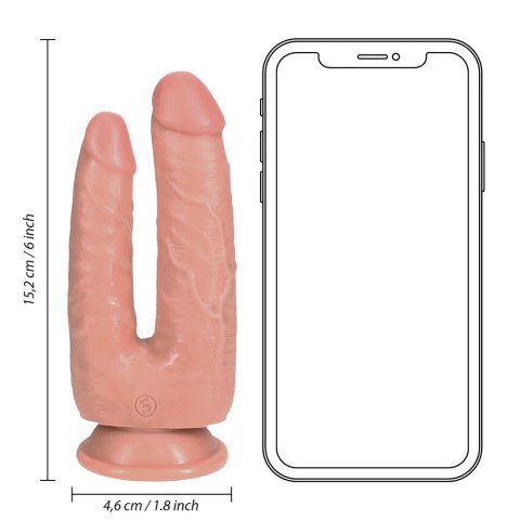 RealRock - Realistyczne podwójne dildo 15,2 cm RealRock - Realistyczne podwójne dildo 15,2 cm