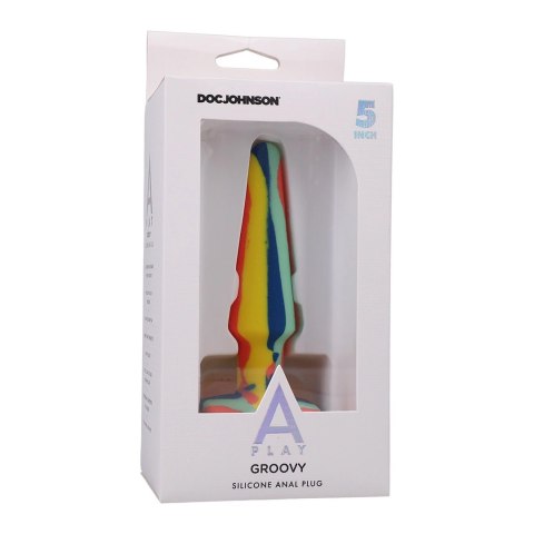 Doc Johnson - Korek analny silikoowy Groovy 12cm Doc Johnson - Korek analny silikoowy Groovy 12cm