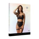 Le desir - Dwuczęściowy zestaw z siateczki majtki z wysokim stanem S - XL