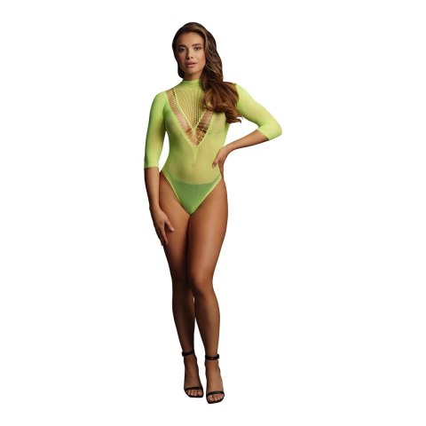 Le desir - Siateczkowe body z okrągłym dekoltem S - XL Le desir - Siateczkowe body z okrągłym dekoltem S - XL